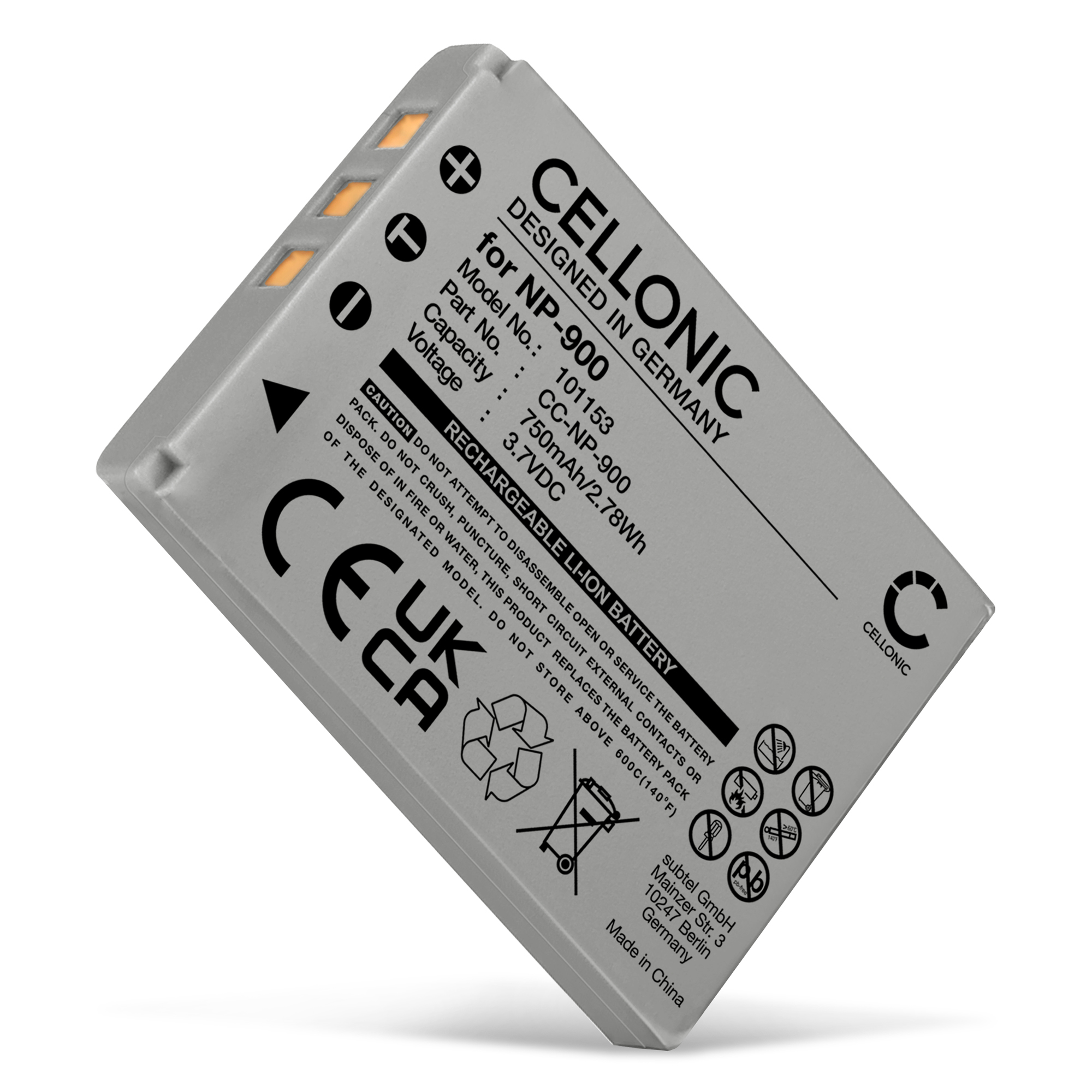 Batteria Li-ion 600mAh 3.7V Compatibile Con Olympus T-100, X-960, Li-80B E Molti Altri Modelli