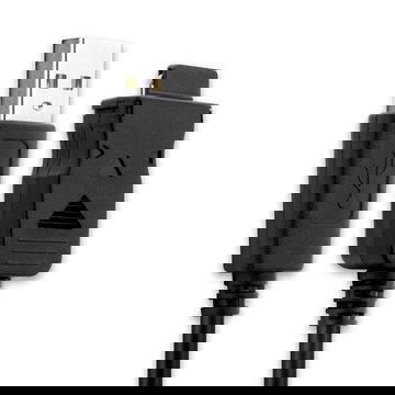 USB-johto kännykkään Samsung SGH-T100, SGH-D500, SGH-D600, SGH-E700, SGH-A800 - , 1m latausjohto, Musta  datakaapeli