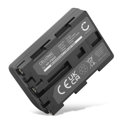 Akku kameraan Sony F828 F717 R1 S85 TRV118 SR1 GV-D1000, NPFM30 NPFM50 NPQM71 NPQM91 - NP-FM50 (1600mAh, 7.4V) tuotemerkiltä CELLONIC