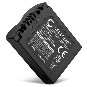 Akku kameraan Panasonic DMC-FZ18, DMC-FZ28, DMC-FZ30, DMC-FZ38, DMC-FZ50 - CGA-S006, DMW-BMA7 (750mAh, 7.4V) tuotemerkiltä CELLONIC