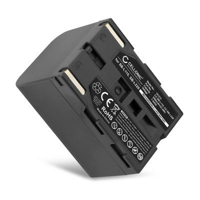 Akku kameraan Samsung VP-D101 D303 D301 VP-D80 VP-D70 VP-D55 VP-D31 VP-D20 -D21 VP-D10 SC-D23 - SB-L110 SB-L220 (3000mAh, 7.4V) tuotemerkiltä CELLONIC