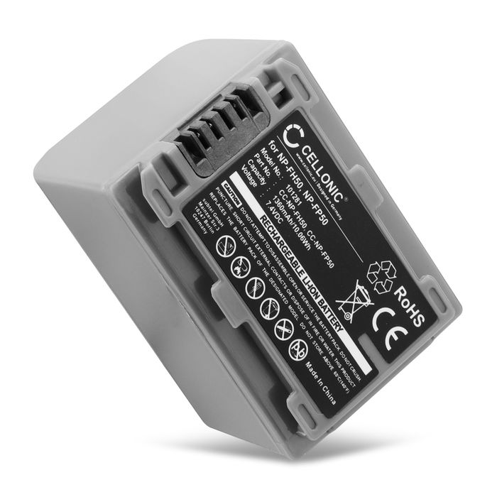 Cellonic Akku Sony NP-FP50 1360mAh, Vaihtoakku Replacement Battery