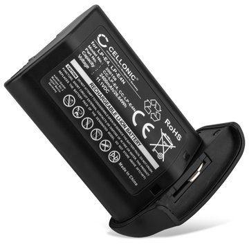 Akku kameraan Canon 550EX 540EZ, EOS 1D Mark III, 1D Mark IV, 1Ds Mark III - LP-E4 (2400mAh, 11.1V) tuotemerkiltä CELLONIC