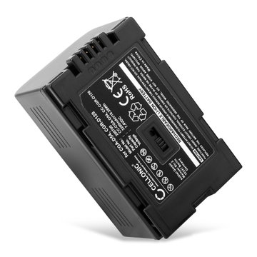 Akku kameraan Panasonic GX7 RX11 EX3 DS38 DS20 GS5 DS77 CGAD54 CGRD220 - CGA-D54 CGR-D120 -D220 (2200mAh, 7.4V) tuotemerkiltä CELLONIC