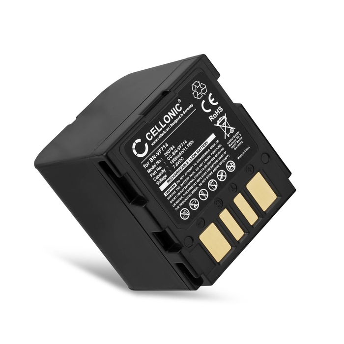 Akku kameraan JVC GZ-D240, GZ-D270, GZ-DF420, GR-D240, GR-D270, GR-D290, GR-DF420, GR-X5 - BN-VF714 (1500mAh, 7.4V) tuotemerkiltä CELLONIC