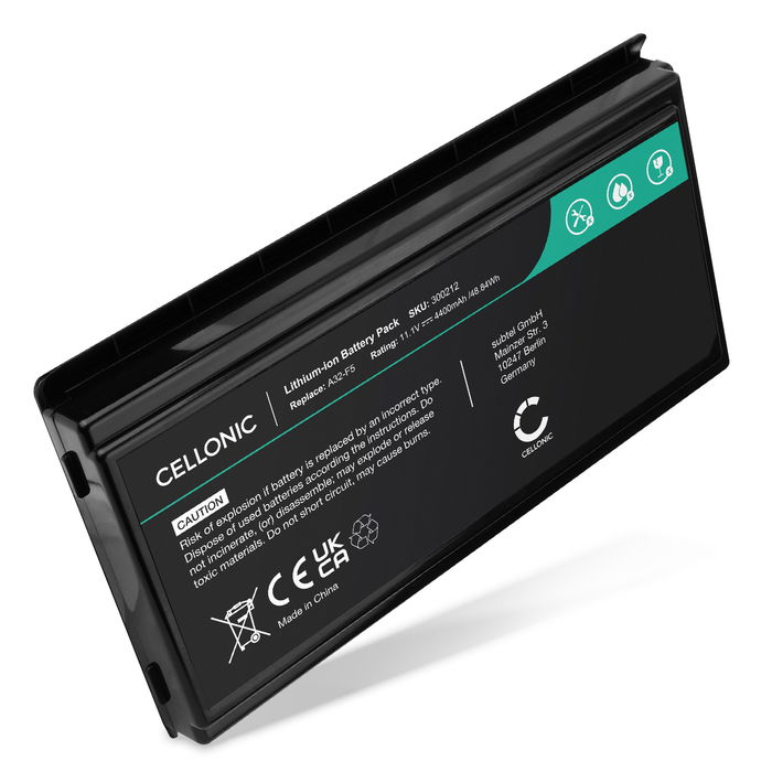 Akku tietokoneeseen ASUS F5SL, Pro50 series, X50N, Pro55S, F5 series, X59SL, X50M, F5RL, Pro50R, ASUS A32-F5 - 11.1V 4400mAh tuotemerkiltä CELLONIC
