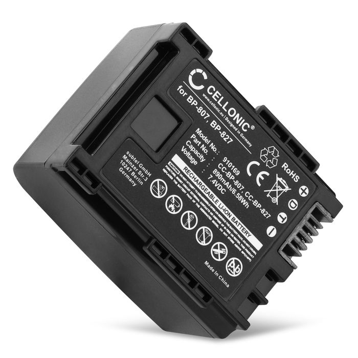Canon LEGRIA HF M307 akku, 890mAh vaihtoakku tuotemerkiltä CELLONIC