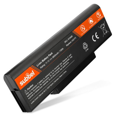 Akku tietokoneeseen ASUS A9 / F2 / F3 / M50 / M51 / S62 / S96 / Z53 / Pro31 / X70 - A32-F3, 6600mAh, 10.8V - 11.1V vaihtoakku