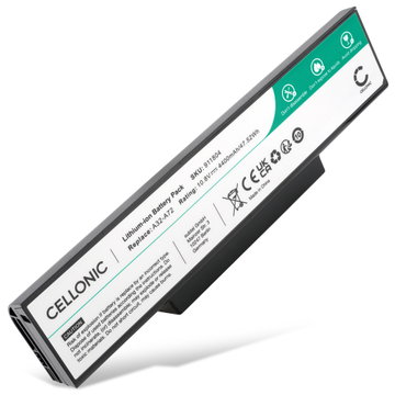 Akku tietokoneeseen ASUS X72D, K73E, X73S, X72J, X73B, N73S, N73, N73SV, A73S, K73S, K72F,A72J, A32-K72 - 10.8V 4400mAh tuotemerkiltä CELLONIC