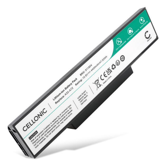 ASUS X72D akku, 4400mAh vaihtoakku tuotemerkiltä subtel