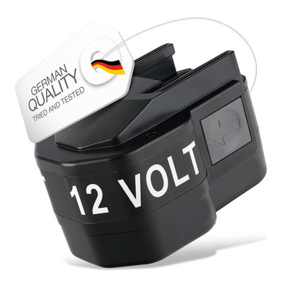 Akku työkaluun MilwaukeePLD12 X,PCG12, B12, PDD12X,PES12T Option - PBS 3000, 4 932 367 904, 4 932 373 522, 4 932 376 508, 49-24-0150 vaihtoakku, 12V, 3Ah, NiMH