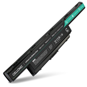 Akku tietokoneeseen Packard Bell EasyNote TK85, LE69KB, TS11HR, TM80, TE11HC, AS10D75 10.8V - 11.1V 4400mAh tuotemerkiltä CELLONIC
