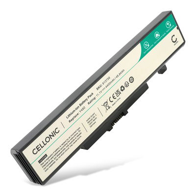 Akku tietokoneeseen Lenovo B430, B480, B485, B490, B5400, B580, B590, E545, G510, G585 - 10.8V - 11.1V 4400mAh tuotemerkiltä CELLONIC