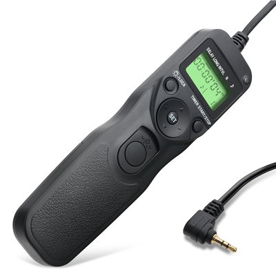 lankalaukaisin ajastimella kameraan Canon EOS R6 2000D 80D 800D 200D 700D 70D 600D 60D 1100D RS-60E3 CS-205 TC-60E3 - Kameran langallinen kaukolaukaisin intervalliajastimella tuotemerkiltä subtel