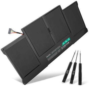 1x Akku tietokoneeseen Apple MacBook Air 13 - A1466, A1369, MC503, MC504, Apple A1369 - 7.6V 4800mAh + Työkalu tuotemerkiltä CELLONIC