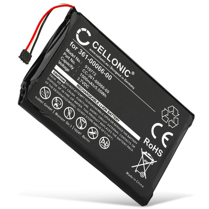 Garmin Camper 760LM vaihtoakku tuotemerkiltä CELLONIC. 1500mAh navigaattorin akku