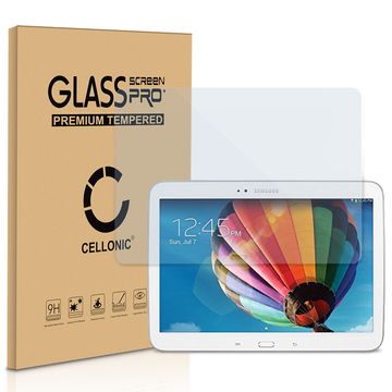 Näytönsuojalasi tablettiin Samsung Galaxy Tab 3 10.1 (GT-P5200 / GT-P5210 / GT-P5220) - 2.5D, 9H, 0.33mm, Full Glue, Läpinäkyvä, CELLONIC