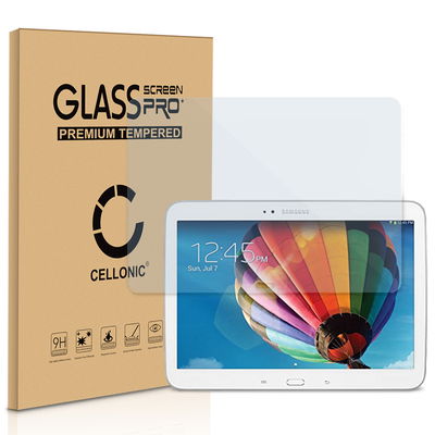 Näytönsuojalasi tablettiin Samsung Galaxy Tab 3 10.1 (GT-P5200 / GT-P5210 / GT-P5220) - 2.5D, 9H, 0.33mm, Full Glue, Läpinäkyvä, CELLONIC