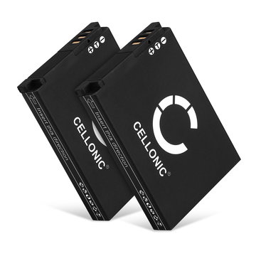 2x Akku kameraan Toshiba Camileo X-SPORTS / Toshiba SLB-10 - SLB-10 (1050mAh, 7.4V) tuotemerkiltä CELLONIC