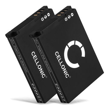 2x SLB-10 Battery for Toshiba Camileo X-SPORTS 1050mAh Camera Battery Replacement SLB-10