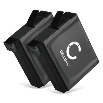 2x Akku kameraan GoPro Hero 4, Hero 4 Plus, Hero 4 Black, Hero 4 Silver - AHDBT-401,335-06532-000 (1160mAh, 3.8V) tuotemerkiltä CELLONIC