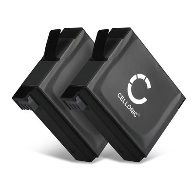 2x Akku kameraan GoPro Hero 4, Hero 4 Plus, Hero 4 Black, Hero 4 Silver - AHDBT-401,335-06532-000 (1160mAh, 3.8V) tuotemerkiltä CELLONIC