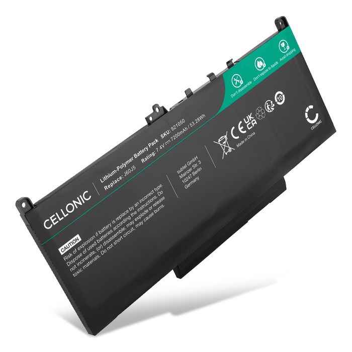 Dell J60J5 akku, 7200mAh vaihtoakku tuotemerkiltä subtel