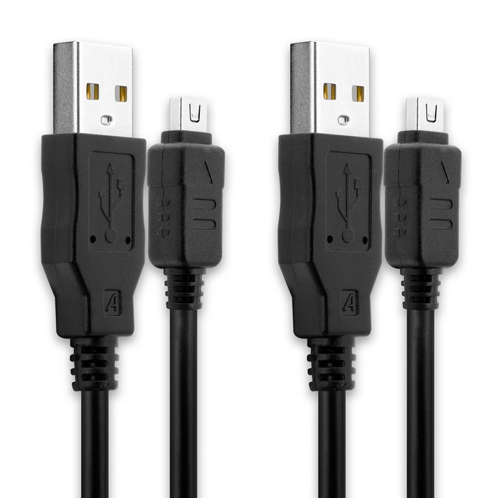 2x USB-johto kameraan Olympus µ TOUGH-8010. 12 Pin USB latausjohto 1.5m. USB-kaapeli valmistajalta subtel