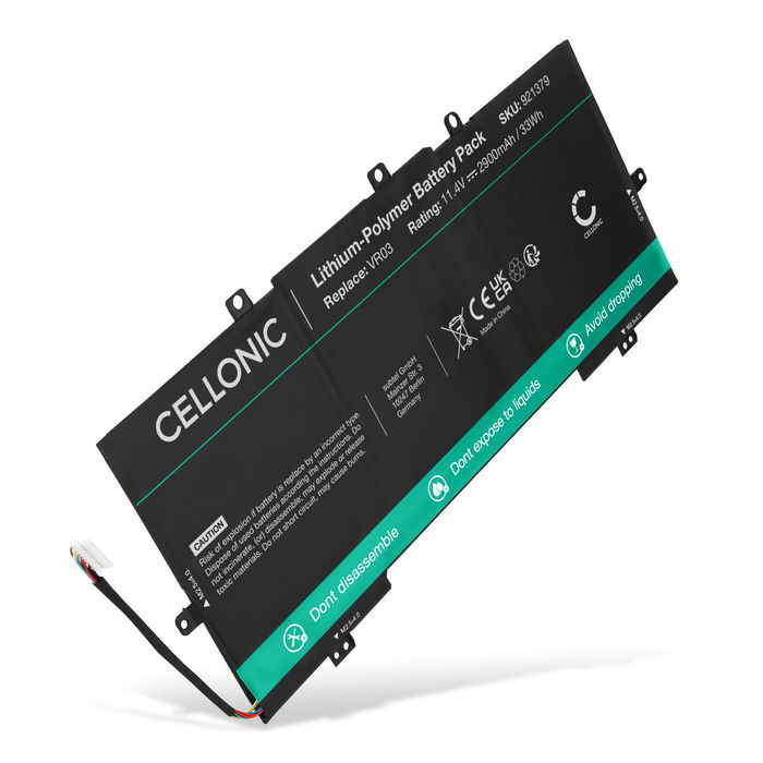 HP VR03XL akku, 2900mAh vaihtoakku tuotemerkiltä subtel