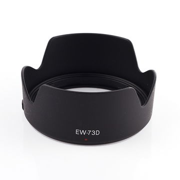 Vastavalosuoja EW-73D kameraan Canon EF-S 18-135mm f/3.5-5.6 IS USM, Canon RF 24-105mm F4-7.1 IS STM - bajonetti kukkamalli / tulppaani / terälehti vastavalosuoja tuotemerkiltä CELLONIC