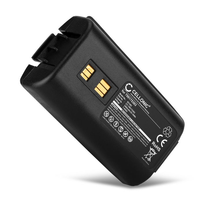 Akku viivakoodinlukijaan Datalogic Kyman, 94450105x, 944501088, 9445510xx - 700175303,94ACC1302, 3400mAh, 7.2V - 7.4V vara-akku