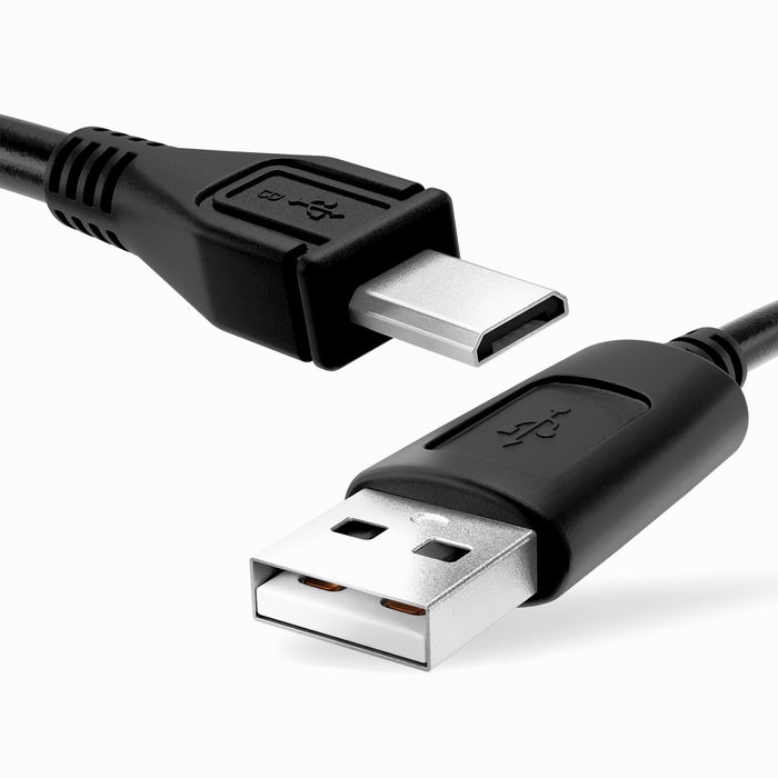 USB Kaapeli varten - 1m Datakaapeli, Musta
