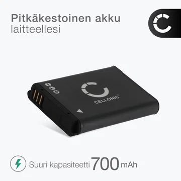 2x Akku kameraan Samsung DV150F MV800 WB30f WB35f WB50f DV150f ST30 ST65 ST66 ST70 ST72 ST77 - BP70A AD43-00194A (700mAh, 3.7V) tuotemerkiltä CELLONIC