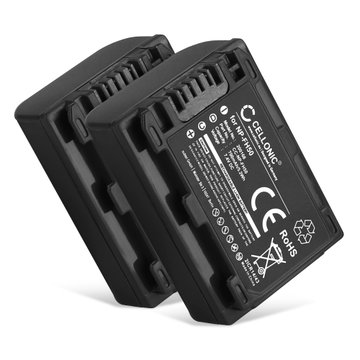 2x Akku kameraan Sony Alpha 230 A230 A290 A330 A380 A390, HX200V, NP-FH60 NP-FH50 NP-FH40 NP-FH30 - NP-FH50 NP-FH60 -FH40 (700mAh, 7.4V) tuotemerkiltä CELLONIC
