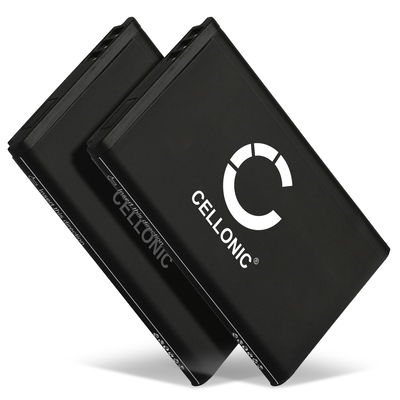 2x Akku pöytäpuhelimeen Telekom Sinus 806, Snom M65, Telefunken FHD 170/5 - A051,10000058, 1200mAh vaihtoakku