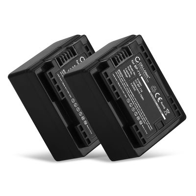 2x Akku kameraan Canon VIXIA HF R50, HF R806, HF R606, VIXIA HF R800, BP-727, BP-709, BP-718,BP-745 - BP-718 BP-727 (1600mAh, 3.6V) tuotemerkiltä CELLONIC