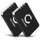 2x Akku 190582-0000,F12440056,K398,L-LU18 (1300 mAh, 3,7 V)