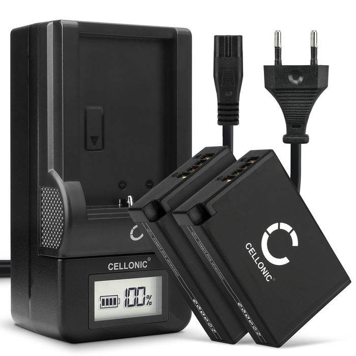 2x Canon EOS 750D akku + Laturi tuotemerkiltä CELLONIC