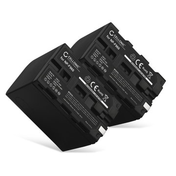 2x Akku kameraan Sony Z Cam E2, HDR-FX1000E, NP-F970, NP-F950, NP-F960, NP-F930, XL-B2, XL-B3 - NP-F930 NP-F950 NP-F960 NP-F970 (6600mAh, 7.4V) tuotemerkiltä CELLONIC