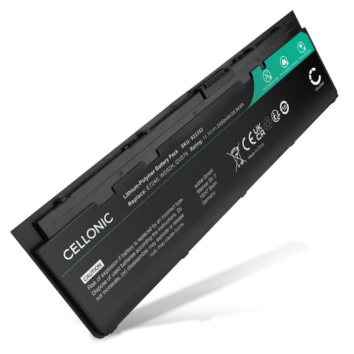 Dell Latitude 12 (E7240) akku, 2400mAh vaihtoakku tuotemerkiltä subtel