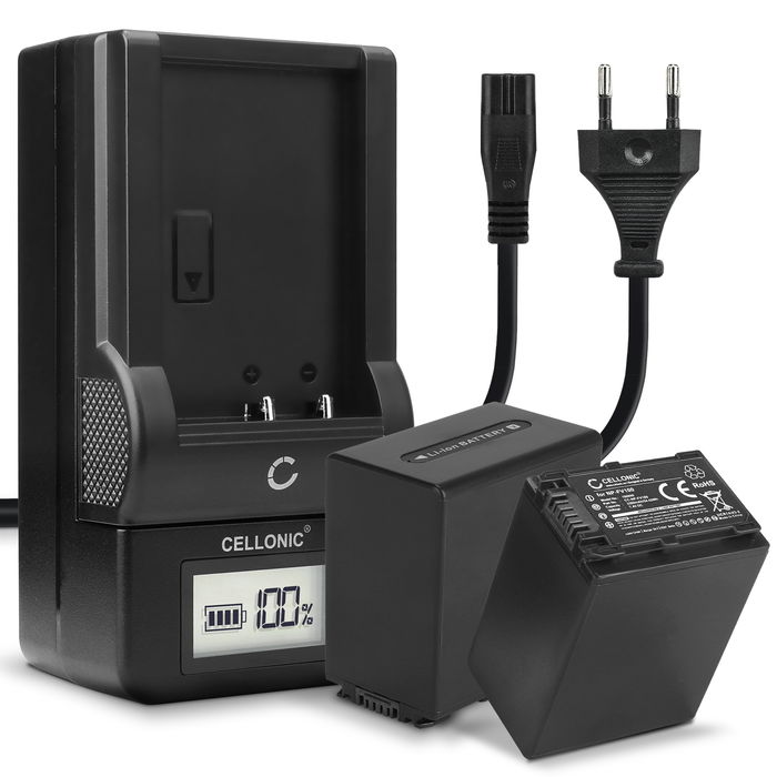 2x Sony NP-FV100 akku + Laturi tuotemerkiltä CELLONIC
