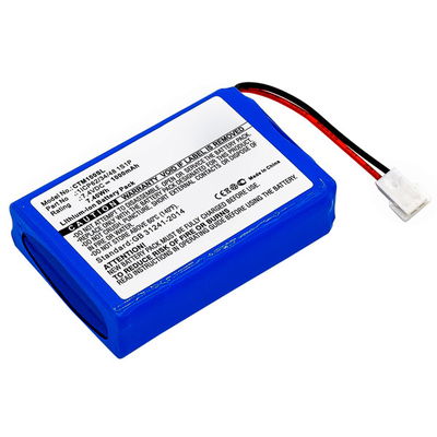 Akku tuotteeseen CTMS Eurodetector - 1ICP62/34/48 1S1P, 1000mAh, 7.2V - 7.4V vara-akku