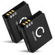 2x Akku CGA-S005 DMW-BCC12 (1100 mAh, 3,7 V)