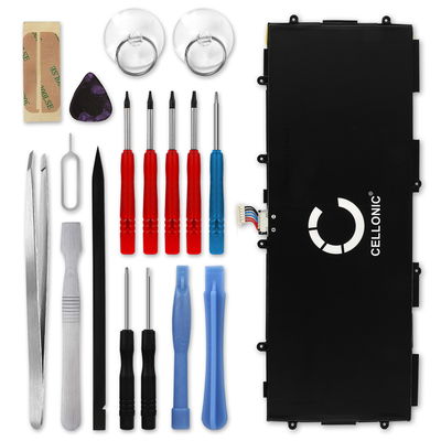  Akku Samsung Galaxy Note 10.1 2014 / Tab Pro 10.1 (SM-P600, SM-P605, SM-T520, SM-T525), T8220E, PGF349398HT tablettiin -  (6600mAh, 3.8V) + Työkalu tuotemerkiltä CELLONIC