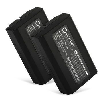 2x Akku kameraan Nikon Coolpix 5000 Coolpix 4500 Coolpix 4800 Coolpix 4300 Coolpix 5400, Minolta DiMAGE A200 - EN-EL1 NP-800 (750mAh, 7.4V) tuotemerkiltä CELLONIC