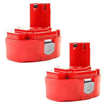 2x Battery for Makita 8391D, 6347D, 8444D, 6390D, 8443D, ML180, 4334D Cordless Tools - 3Ah 18V NiMH 1822, 1833, 1834, 1835 Battery Replacement