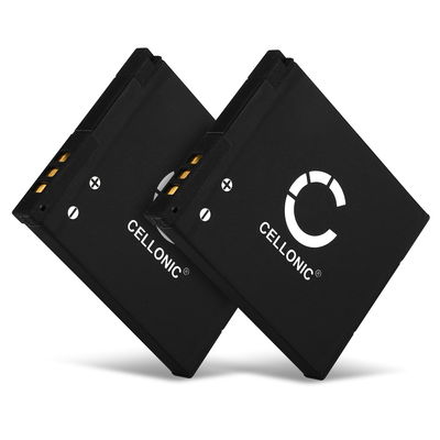 2x Akku kameraan Panasonic Lumix DMC-SZ3 DMC-SZ10 DMC-XS1 DMC-SZ8 DMC-SZ9 DMC-FS50 DMC-F5 DMC-XS3 - DMW-BCL7 DMW-BCL7e (600mAh, 3.7V) tuotemerkiltä CELLONIC