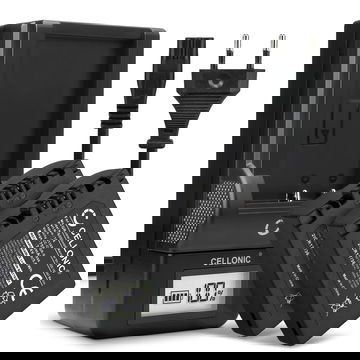 2x CGA-S006, DMW-BMA7 Camera Battery + Charger Set for Panasonic Lumix FZ18, FZ28, FZ50, FZ30, FZ35, FZ38, FZ8, FZ7, CGR-S006 750mAh Replacement Battery BC-DC5 DE-A43B DE-A44A LCD Smart Charger