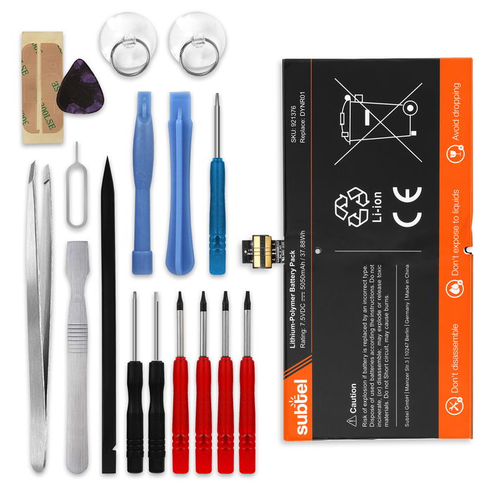 Microsoft Surface Pro 4 akku, 5050mAh vaihtoakku + Työkalu tuotemerkiltä subtel