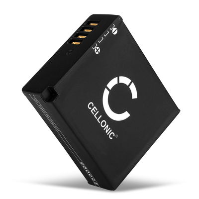 Akku kameraan Panasonic Lumix DMC-LX100, DC-GX9, DMC-GX80, DMC-GF6, DMC-GX7, DMC-TZ80, DMW-BLG10 - DMW-BLE9 DMW-BLG10 BP-DC15 (980mAh, 7.4V) tuotemerkiltä CELLONIC